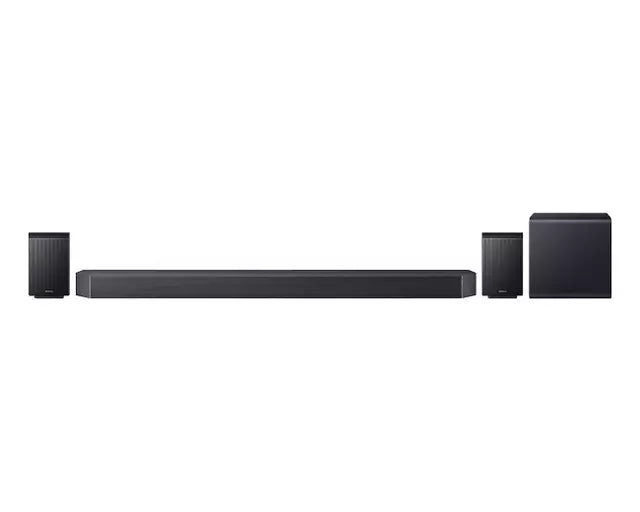 Soundbar Samsung Q990F con Subwoofer y Altavoces Traseros, Negro