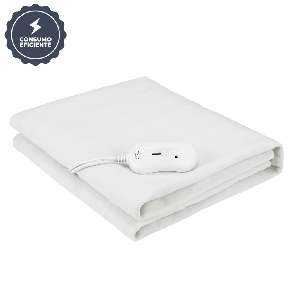 Calienta Cama Poliester Ozu Uw-002 Blanco 1/2 Plazas 150x120 cm