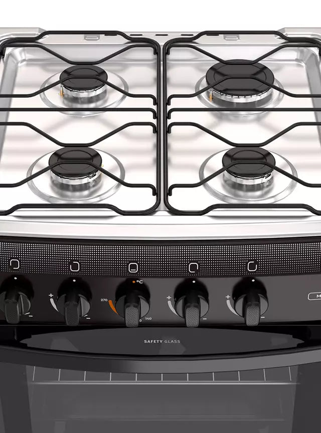 Cocina A Gas Mademsa Mv 120 T 4 Platos Negro