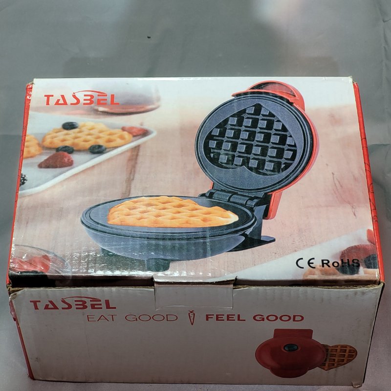 Mini Maquina Para Waffles Tasbel Eat Good Feel Good 350 Watts