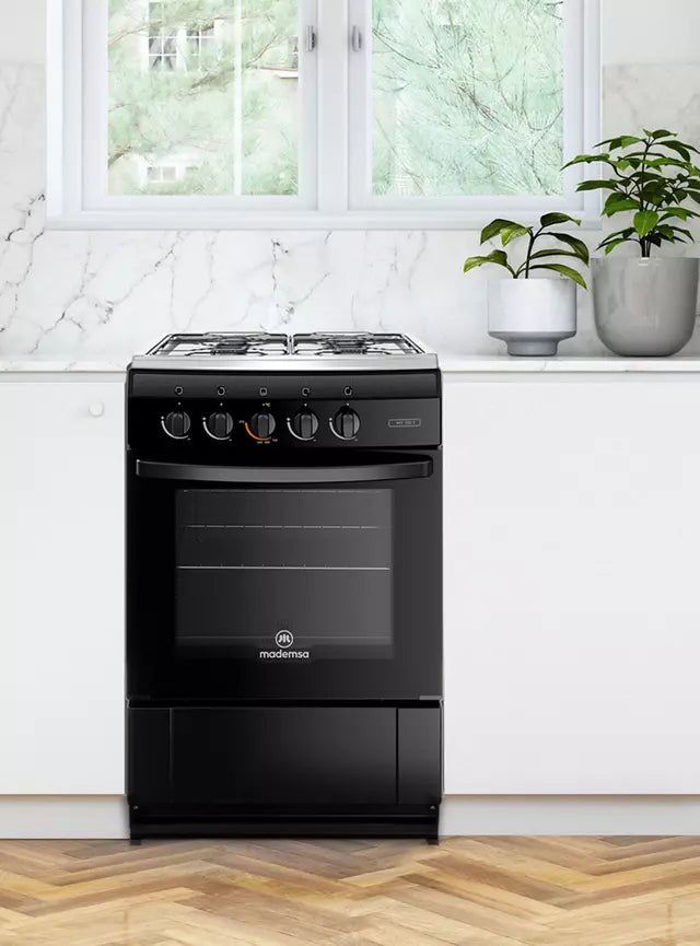 Cocina A Gas Mademsa Mv 120 T 4 Platos Negro