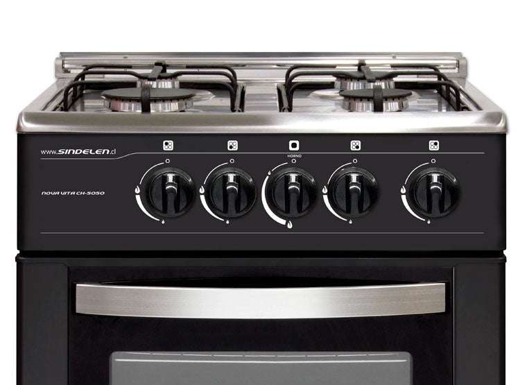 Cocina 4 Platos Sindelen Nova Ch-5050 Negra