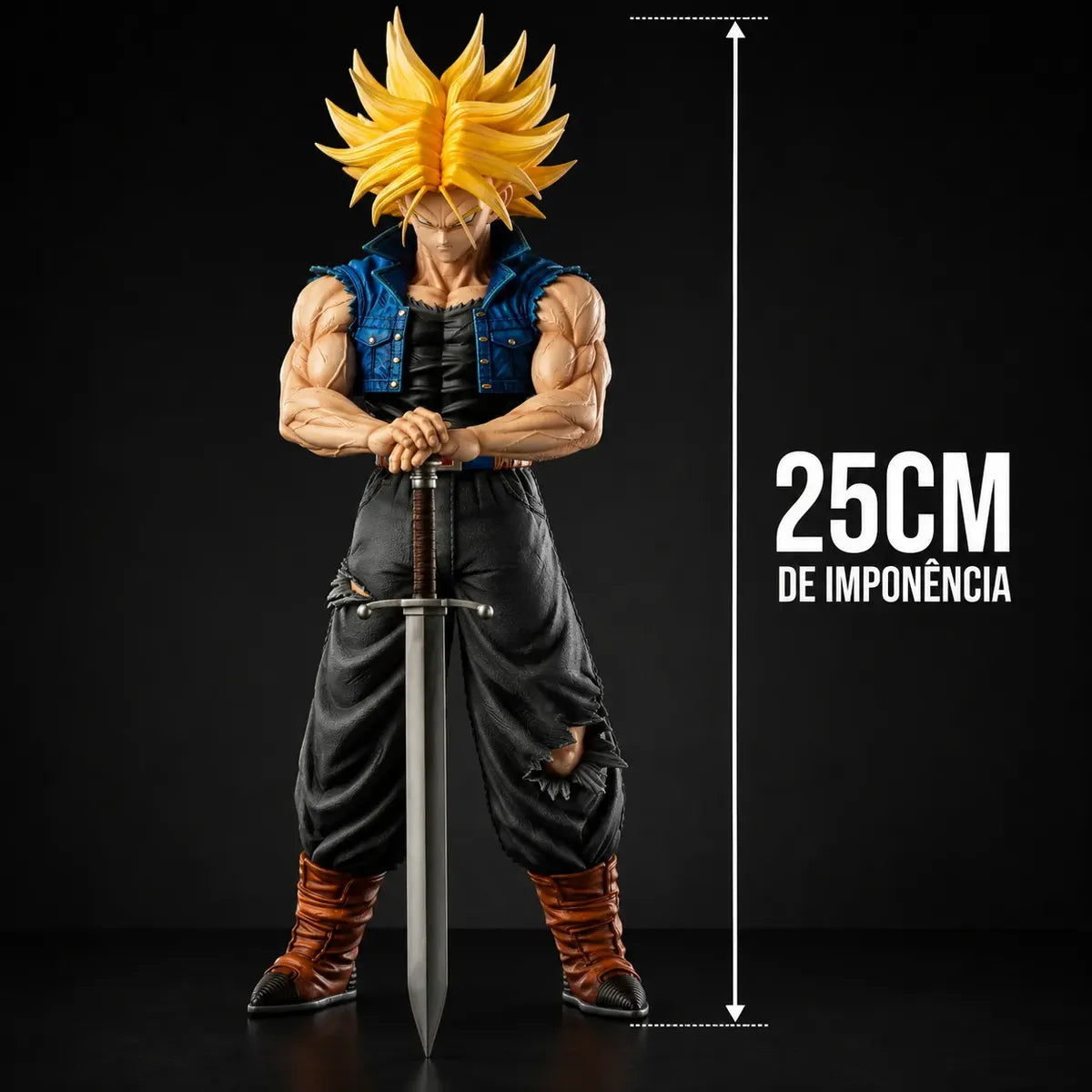 Figura de Colección Dragon Ball Trunks Super Saiyajin 25 cm