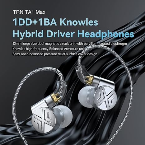 Audífonos Intrauditivos Con Micrófono TRN TA 1 MAX HIFI