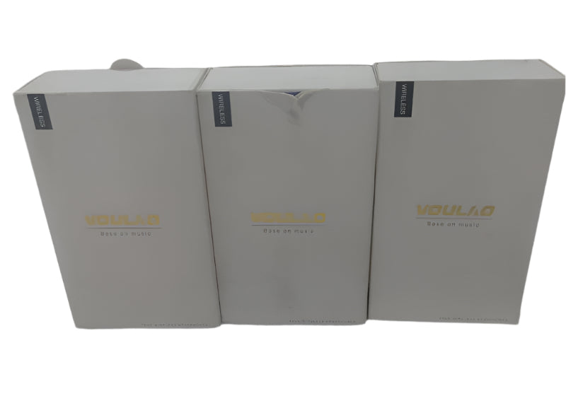 Pack Audifonos Voulao Vl9 5.1 White Y Black 3 Unidad