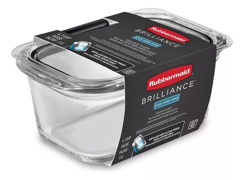 Contenedor De Alimentos De Vidrio Rubbermaid Brilliance Cup/Tasse 1.1L
