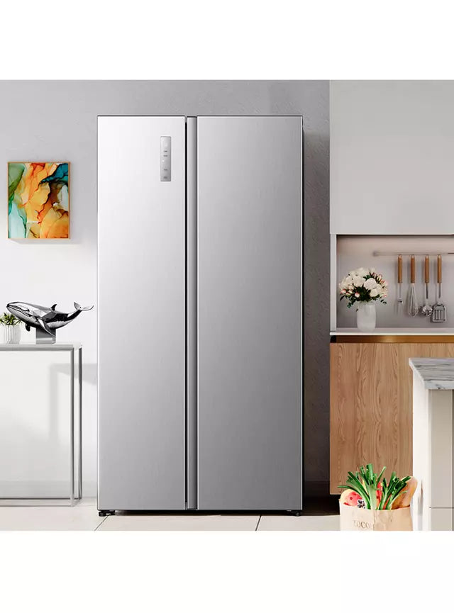 Refrigerador Side by Side No Frost Hisense RS3P558NECF Plateado 531 Litros