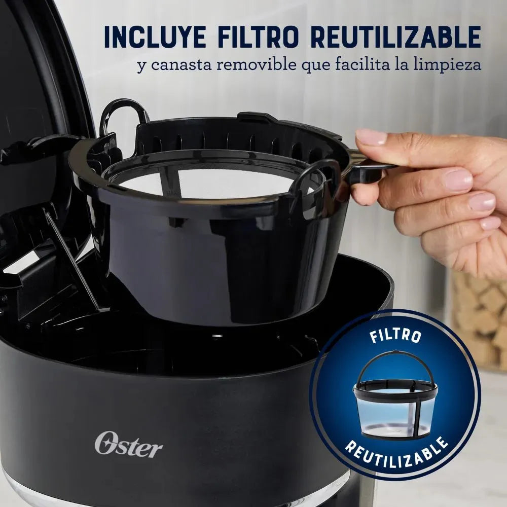 Cafetera Oster Programable 12 Tazas BVSTDCP121B