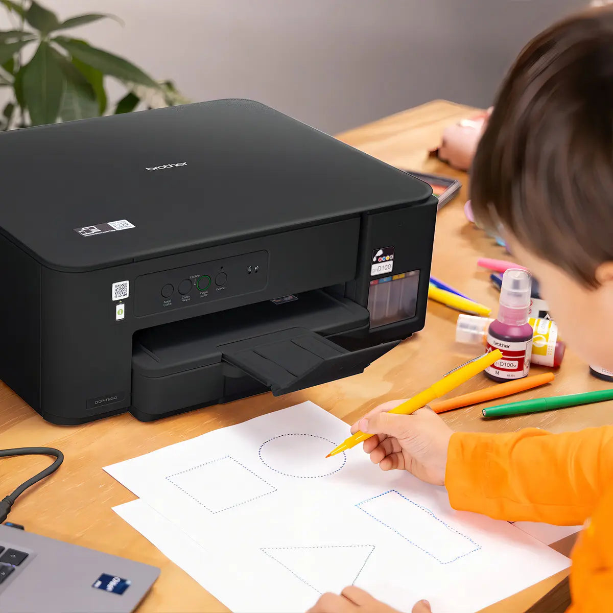 Impresora Multifuncional Brother DCP-T230 Negro