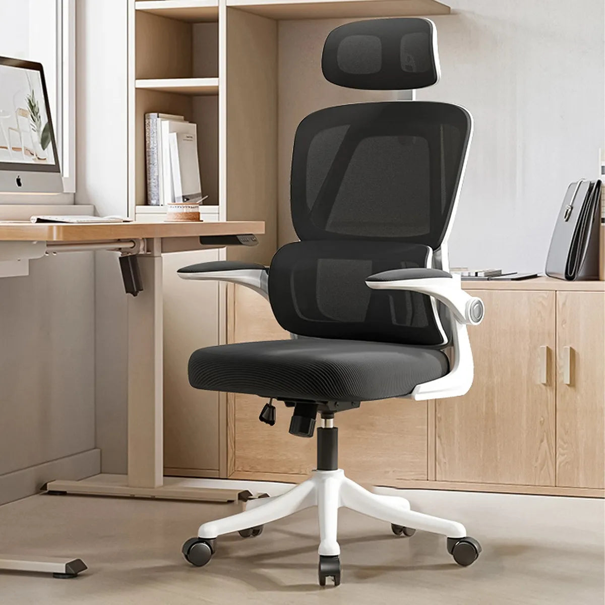 Silla de Escritorio Vidita RBCL25042826 Blanco con Negro