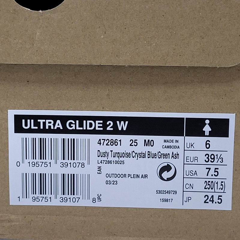 ZAPATILLAS ULTRA GLIDE 2 W SALOMON L4728610025 TURQUESA 39 1/3 EUR FEMENINO