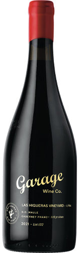 Vino Tinto Garage Cabernet Franc Valle del Maule 2021 - 750 ml