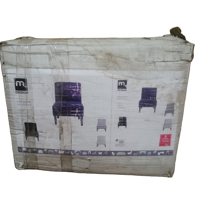 Sitial M+ Design Square Azul 59X77X82Cm