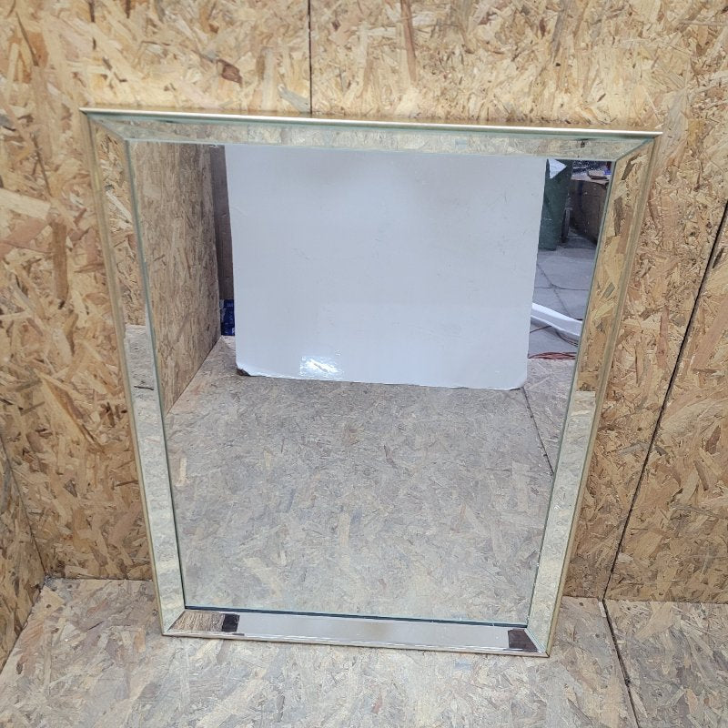 ESPEJO  CON MARCO  DOBLE BISEL 60X80CM