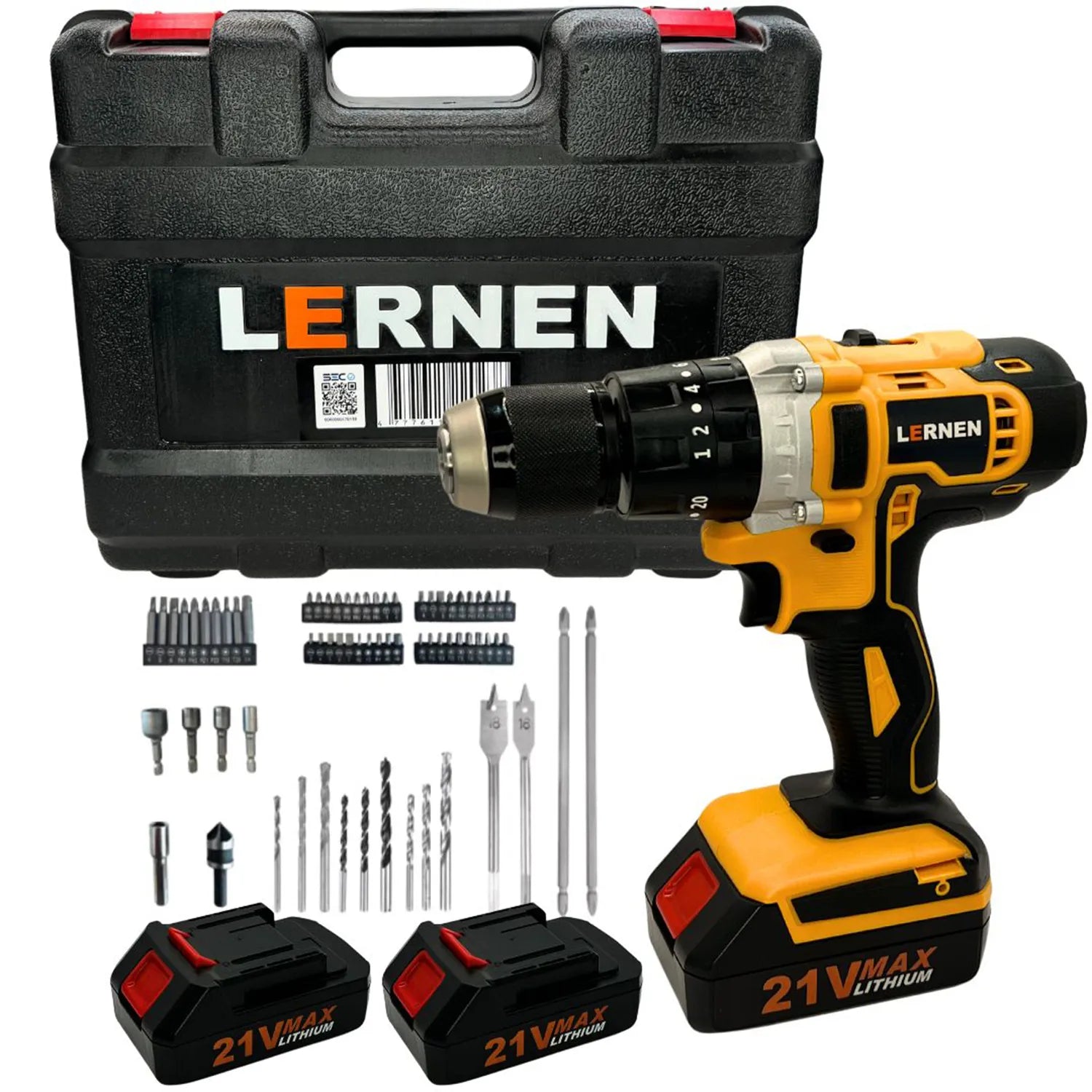 Taladro Inalámbrico Lernen Doble Velocidad 21 Vol