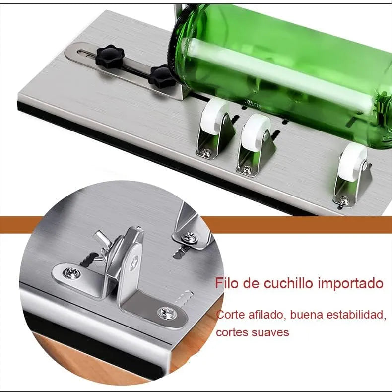 Kit de Corte de Botellas - Transforma Botellas en Vasos, Macetas y Decoraciones