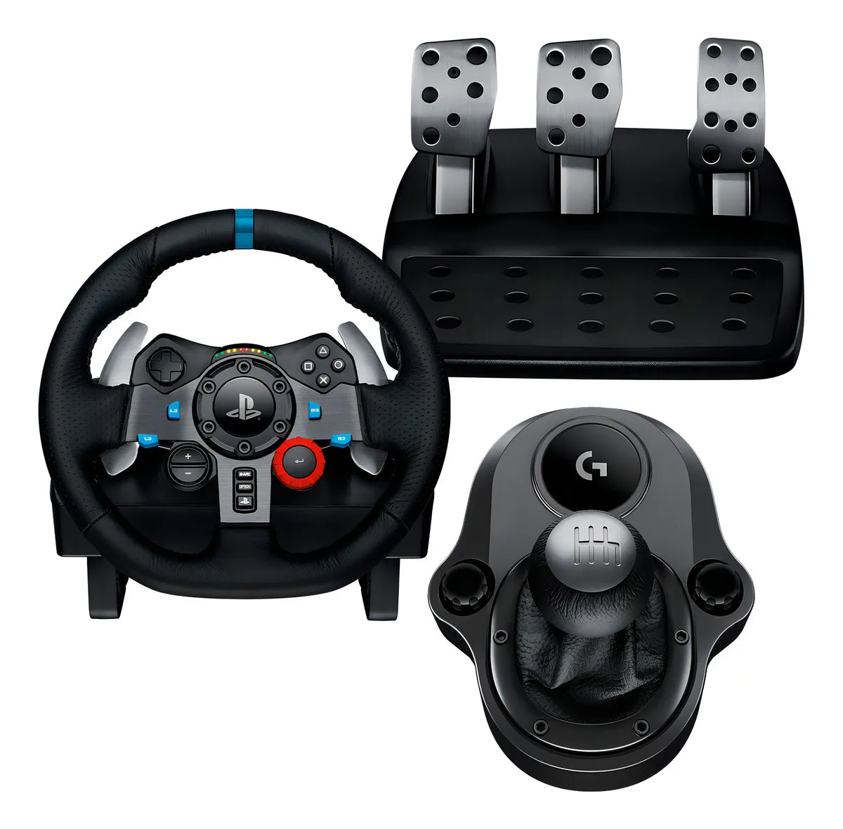 Volante de Carreras Logitech G29 Driving Force con Palanca de Cambios para PS4, Negro