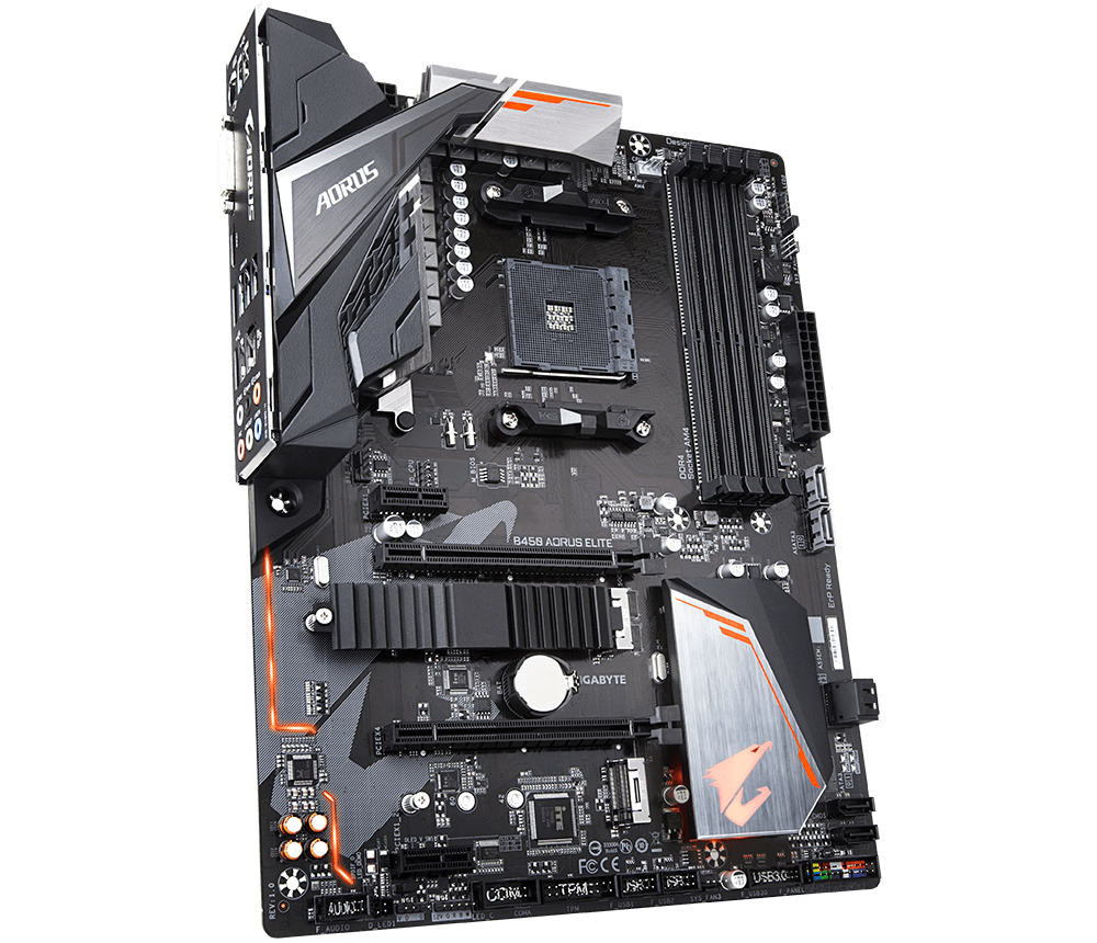 Placa Madre GAMER AORUS B450 Elite Black