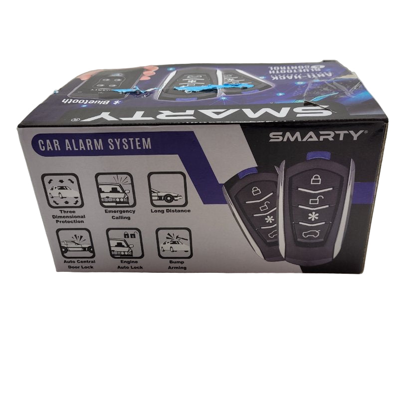 Car Alarm System Smarty Bluetooth Control Negro Puede Ser Usado En Cualquier Marca De Auto