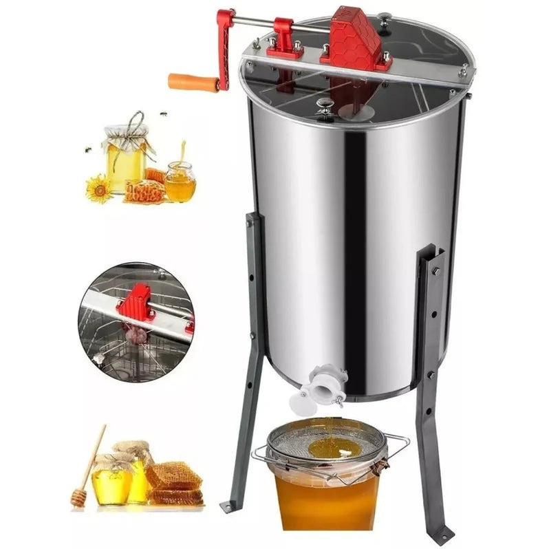 Extractor Centrifuga De Miel Manual 3 Marcos Inoxidable