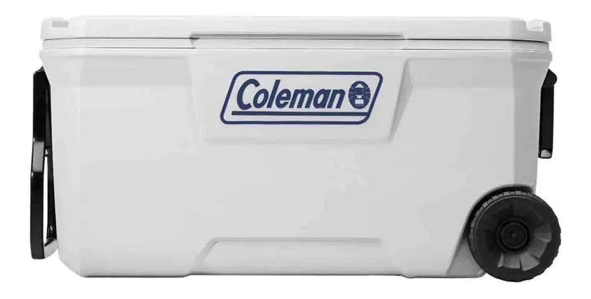 Cooler con Ruedas Coleman 100QT Marine 316 Blanco 94 Litros