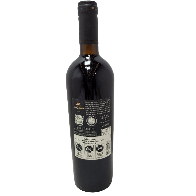 Errazuriz La Cumbre Syrah Valle De Colchagua 750 Ml 1 Botella 2021