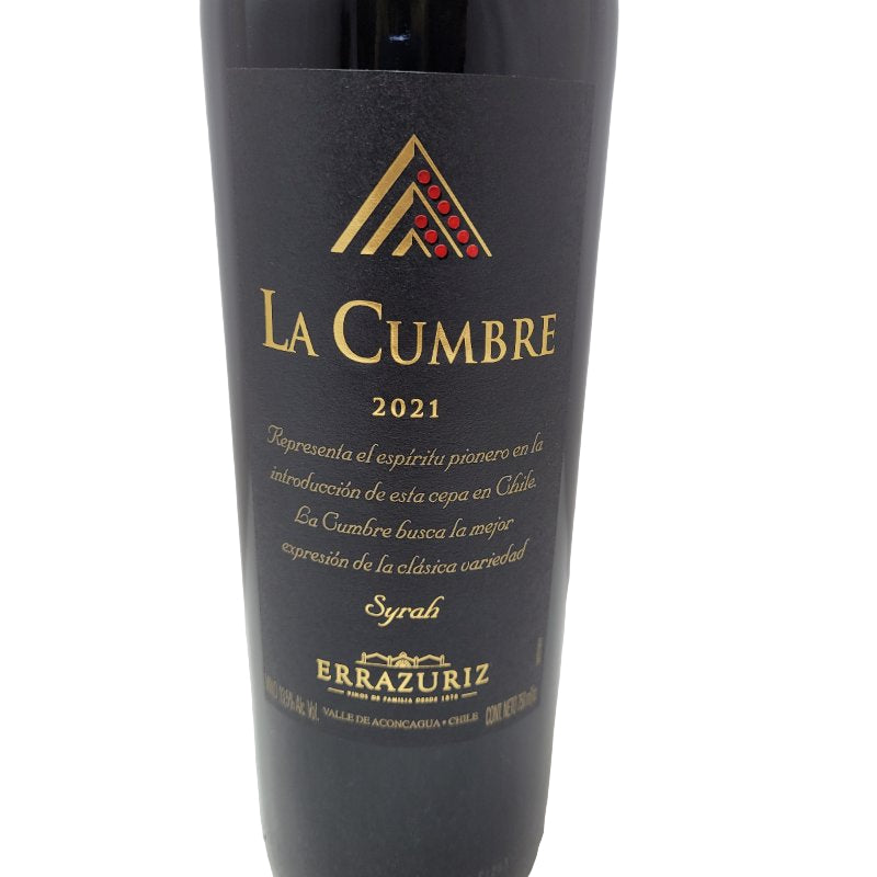Errazuriz La Cumbre Syrah Valle De Colchagua 750 Ml 1 Botella 2021