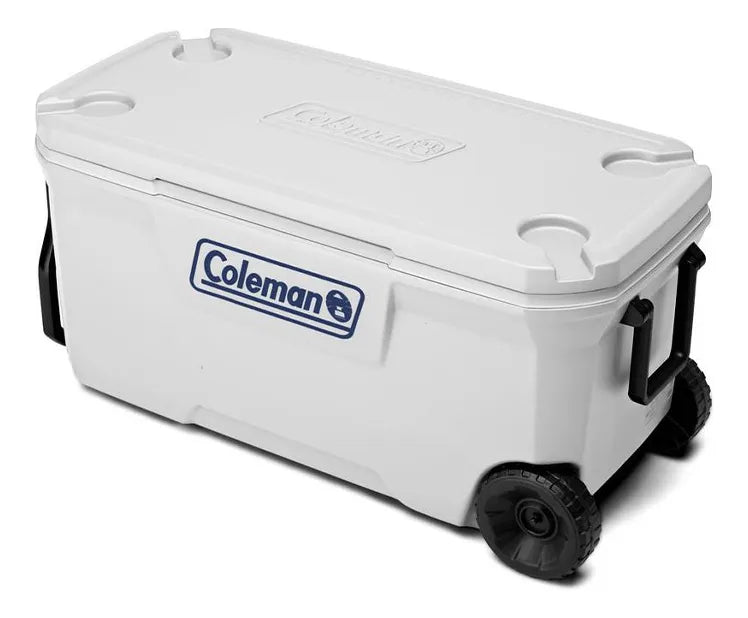 Cooler con Ruedas Coleman 100QT Marine 316 Blanco 94 Litros