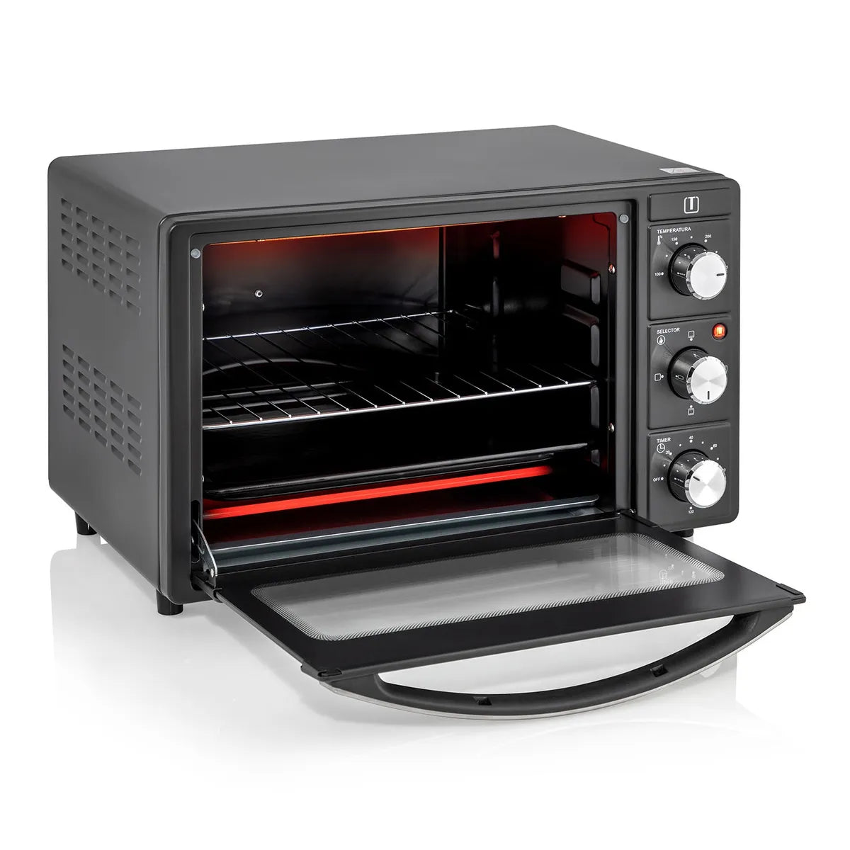 Horno Eléctrico 25 Litros Thomas TH-25N01 1500W, Negro