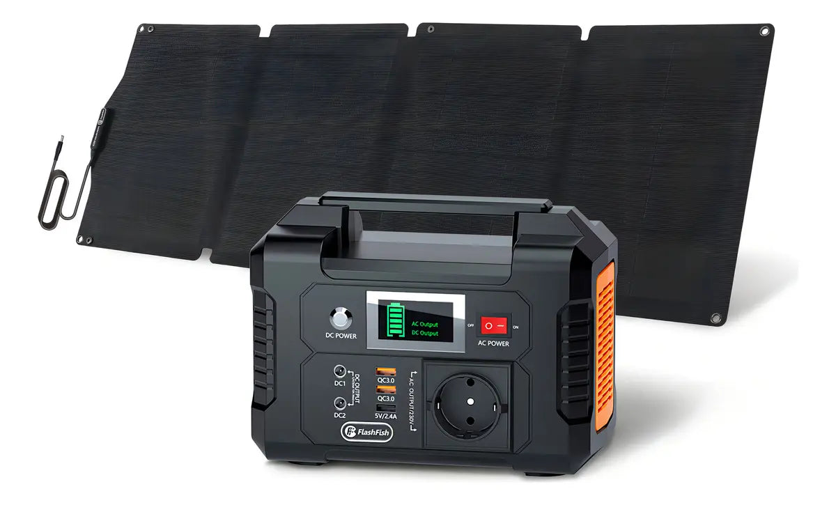 Generador Solar Portátil Flashfish E200+ Panel SP18V60W