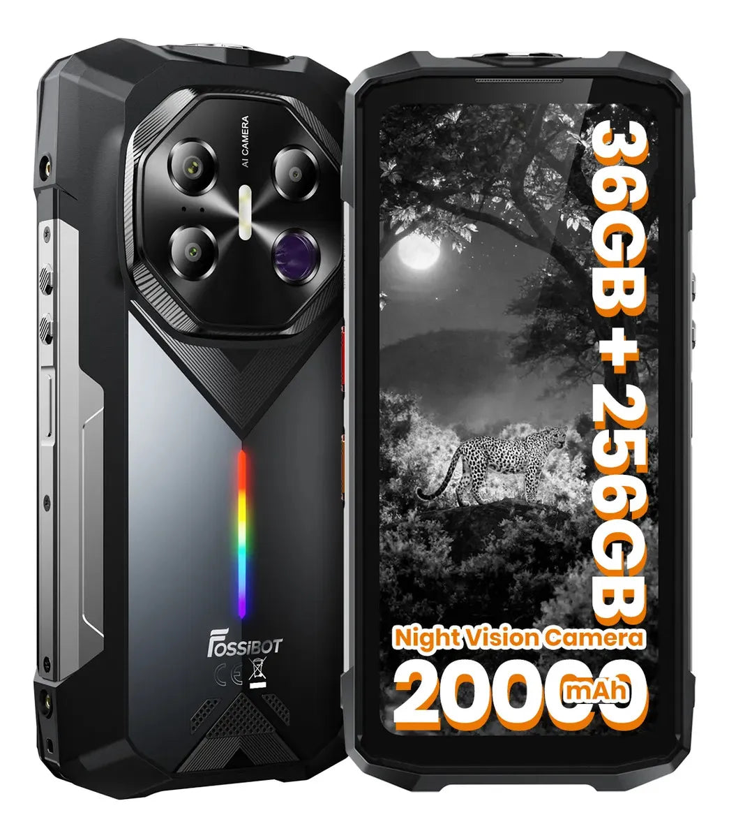 Teléfono Móvil Fossibot F113 256GB ROM 36GB RAM, Metallic Gray