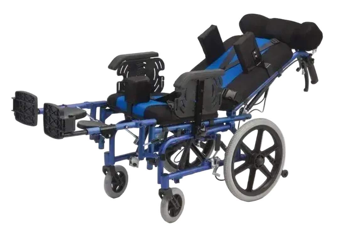 Silla de Ruedas Neurológica Medicaltec Adultos Aluminio Azul