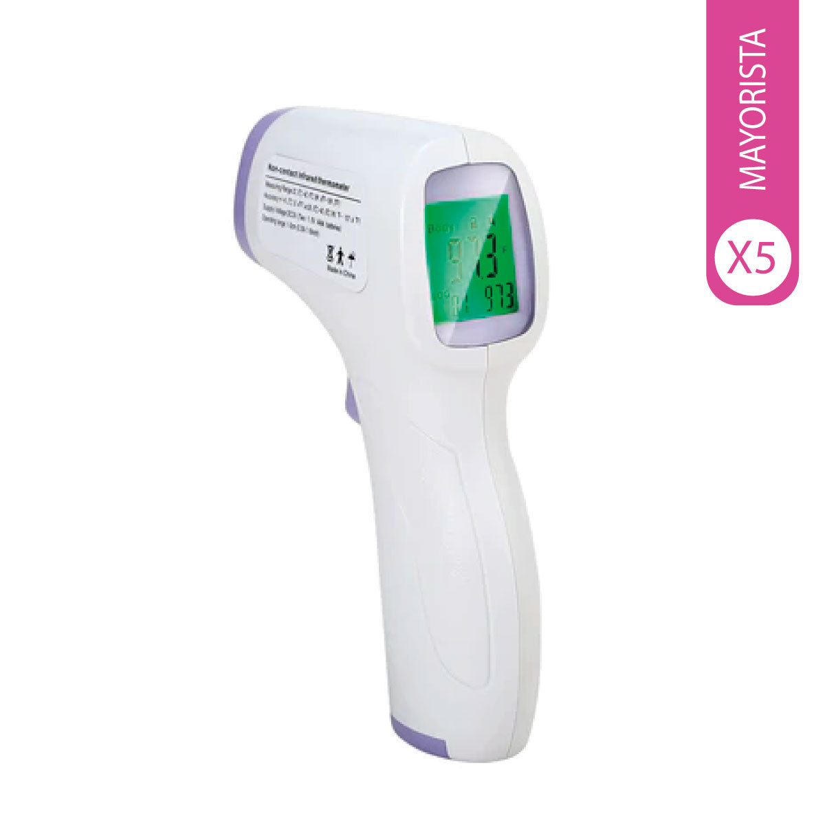 Pack 5 termómetros infrarrojo digital sin contacto
