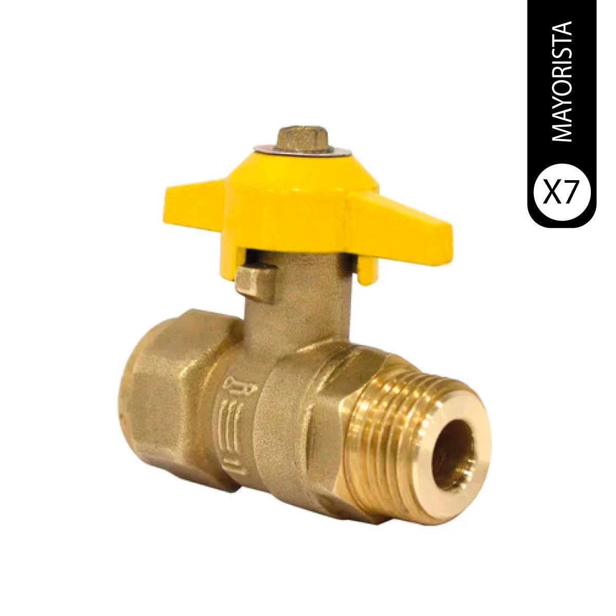 Pack de 7 llaves de bola gas hi he 1/2" italbrass 50172e0-00
