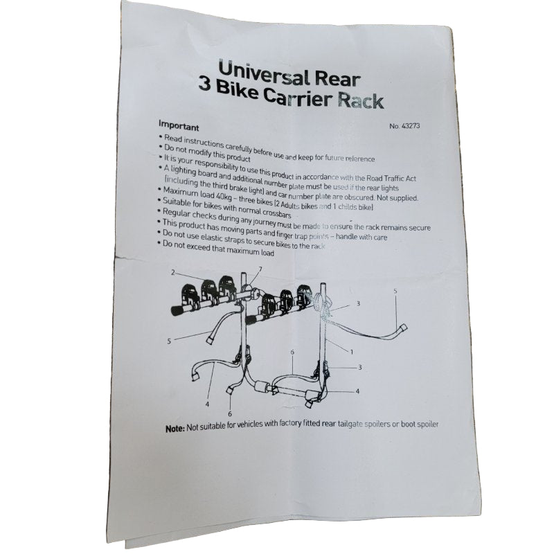 Soporte Porta 3 Bicicletas Mm Negro