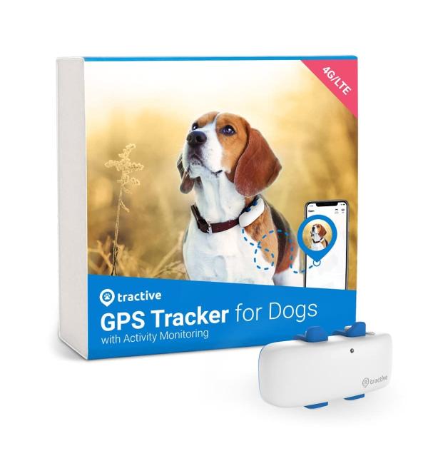 Rastreador GPS Tractive para Perros con Monitor de Actividad 4G/LTE