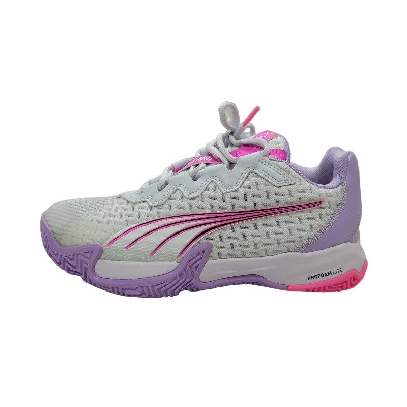 Zapatillas Nova Elite Puma Silver Mist-Blanco-Vivid Violet 37.5 Femenino