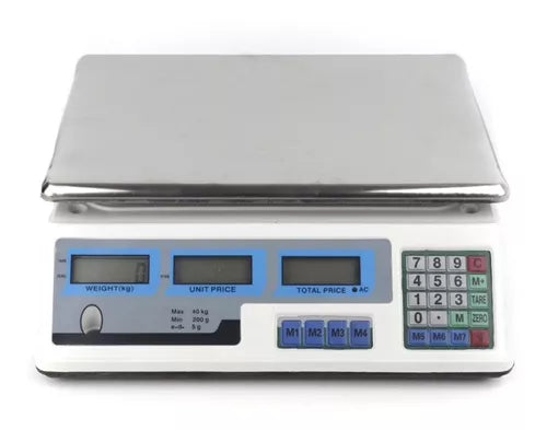 Balanza Dblue De Acero Inoxidable Plateado 30K