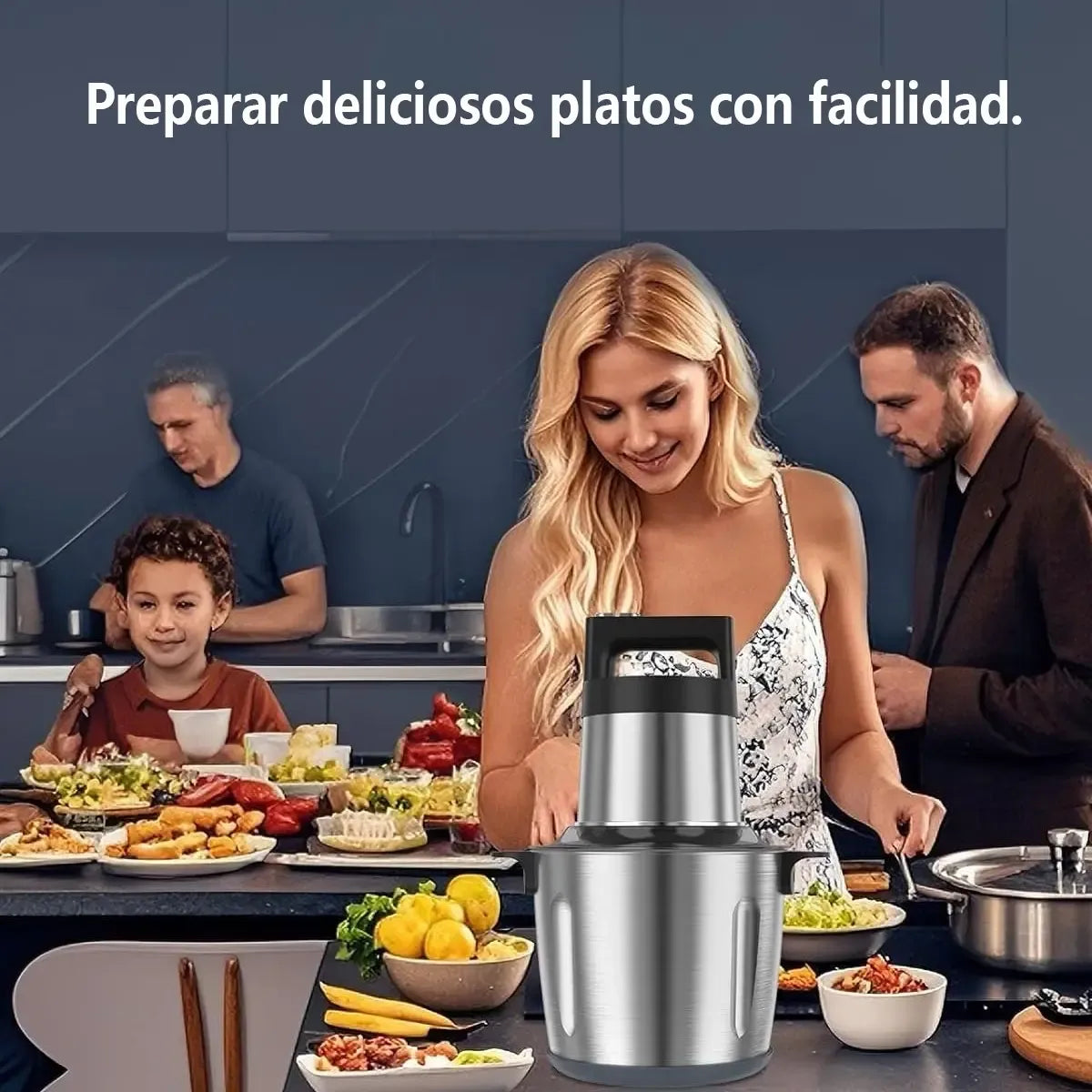Picadora Moledora Eléctrica de Carnes y Verduras Kitchen Essentials 8 Litros