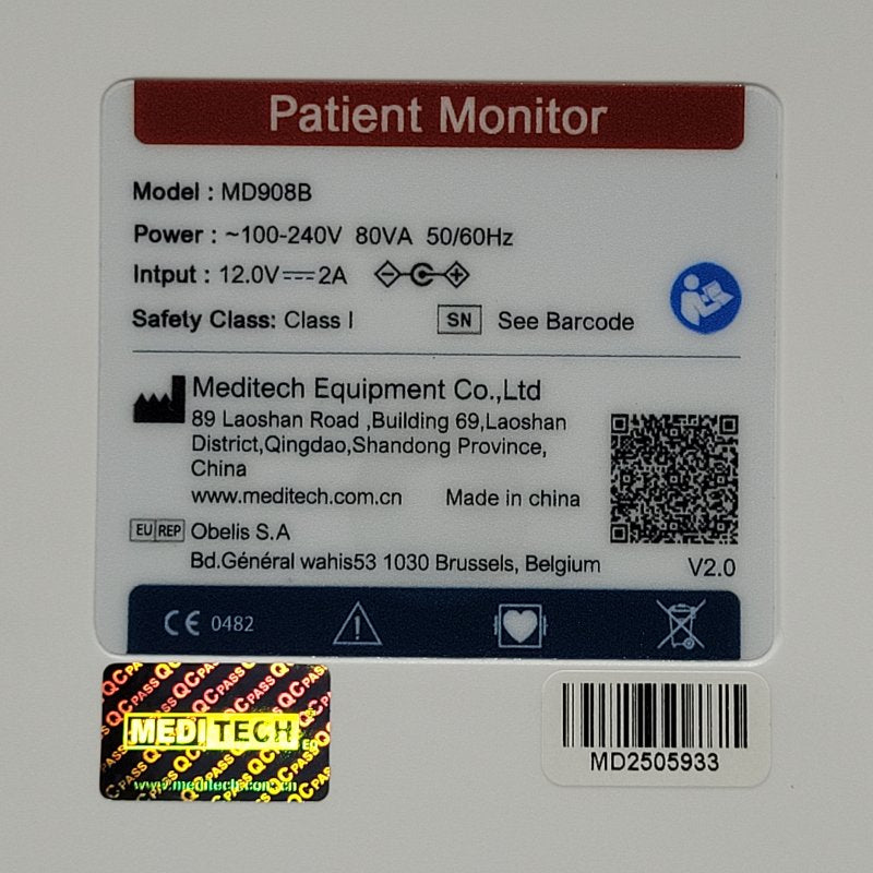 Monitor De Paciente Meditech Md908b