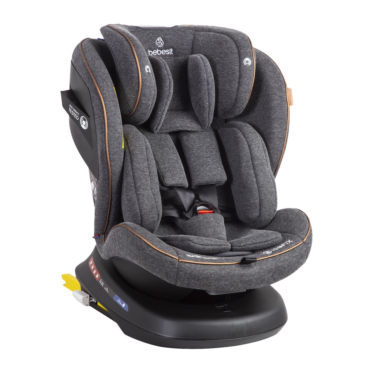 Silla de Auto Convertible Bebesit ISOFIX Supra 360 Premium Gris