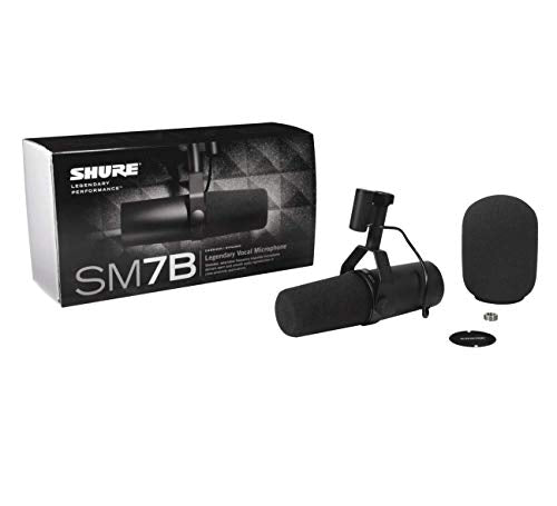 Pack Micrófono Vocal Dinámico + Soporte + Filtro Pop + Cable Shure Sm7b