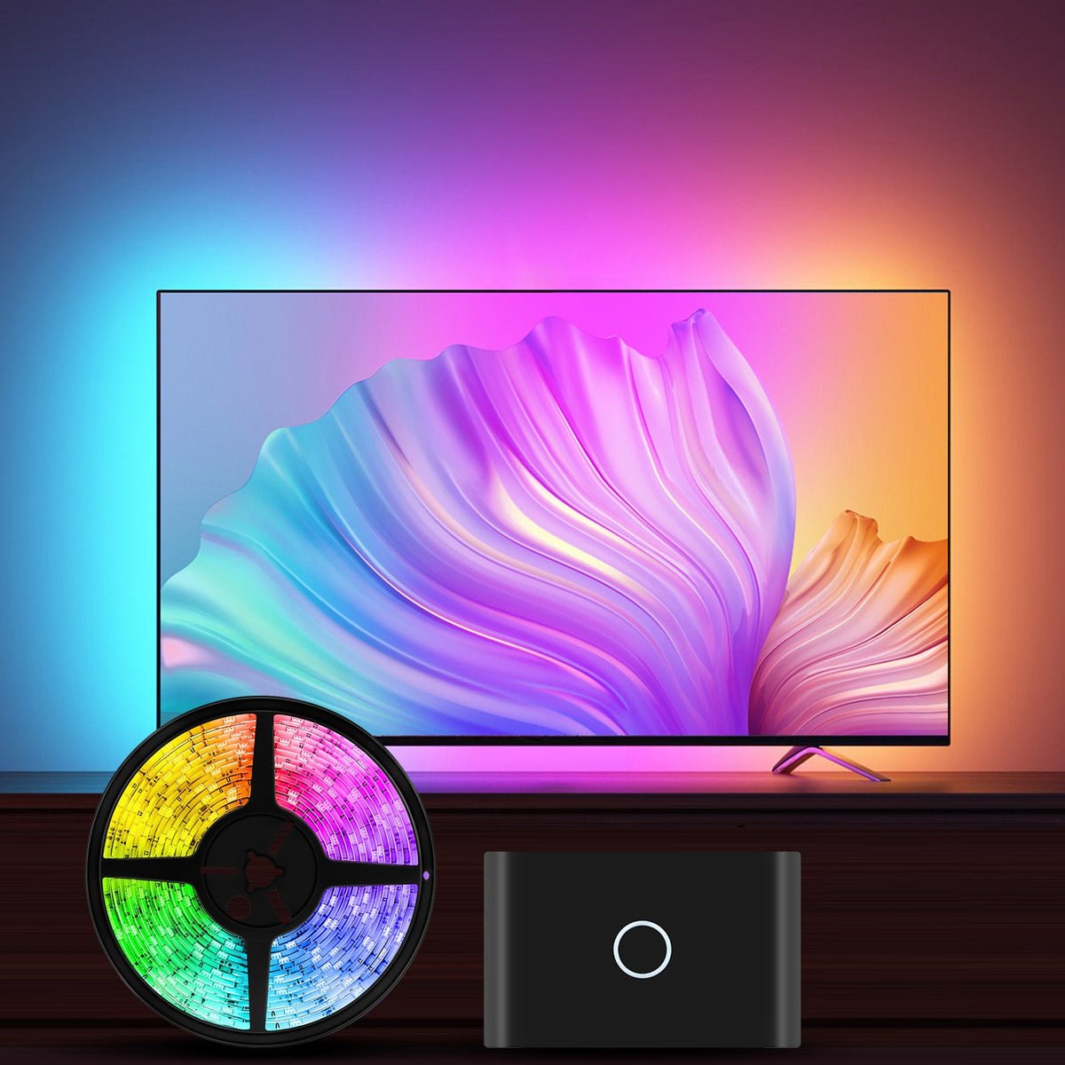 Tira LED HDMI 3 Lite para Pantalla 55-65 con Retroiluminación RGBIC