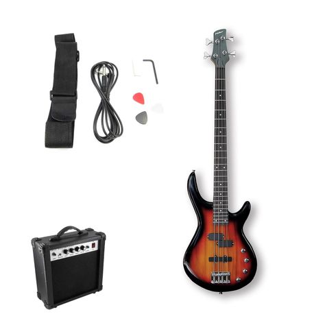 BAJO ELECTRICO + AMPLIFICADOR 20W FIDDLER SUNBURST FD-CBA06S