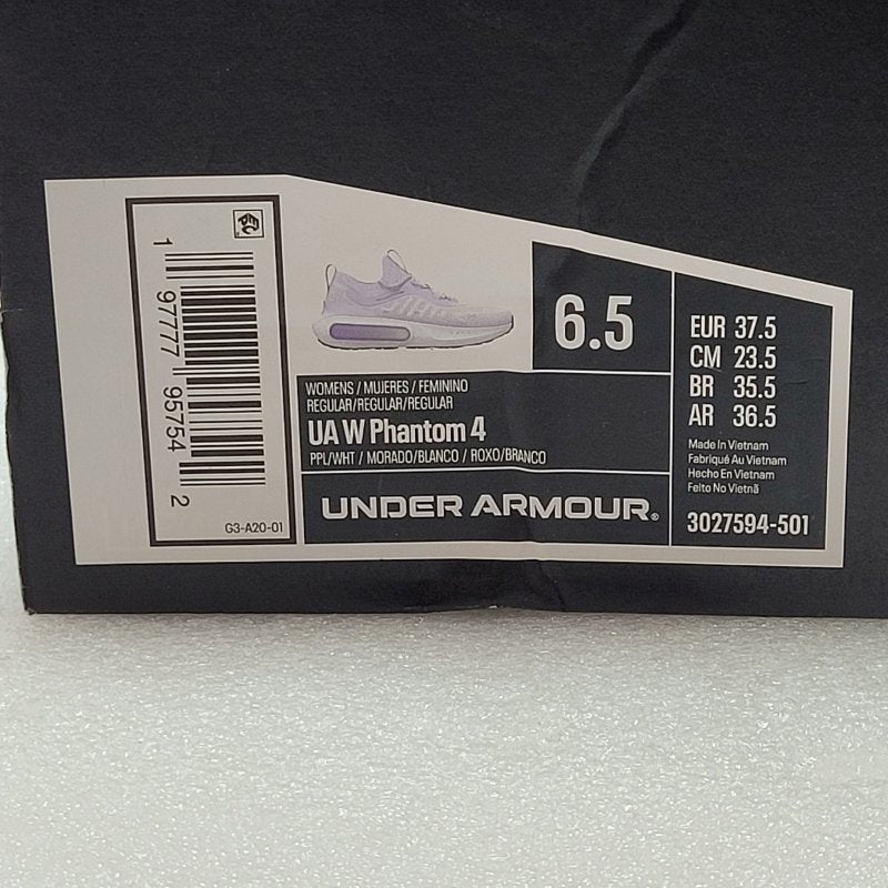 Zapatillas Under Armour Ua W Phantom 4 Morado/Blanco 37.5 Eur Femenino