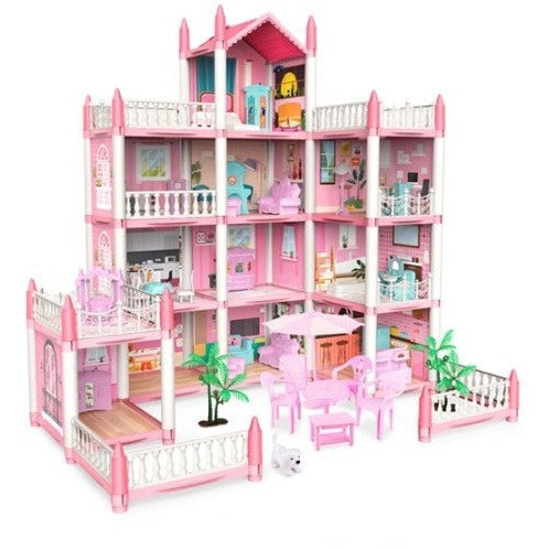 Juego Casa De Muñecas 2 Beautiful Home Rosado