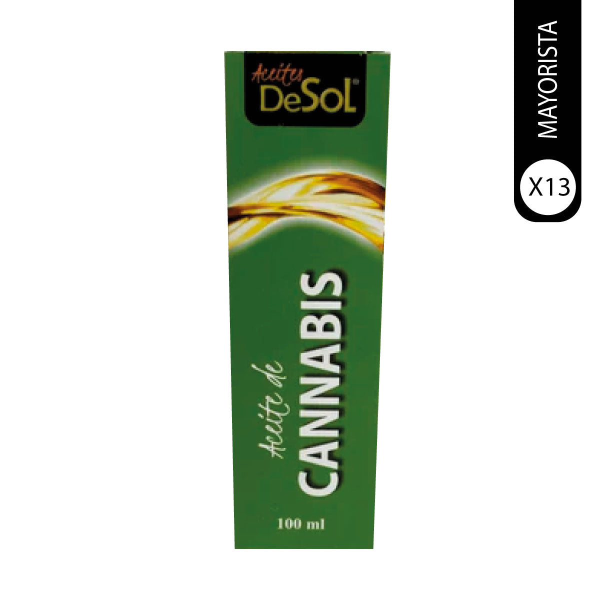 Pack de 13 aceites de cannabis 100ml, aceites del sol