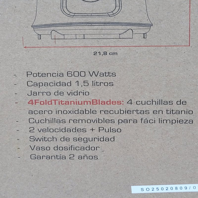 Licuadora Thomas Th-330v Negro