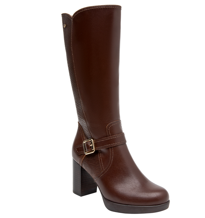 Botas de Cuerocon taco para Mujer 16HRS 16M0354
