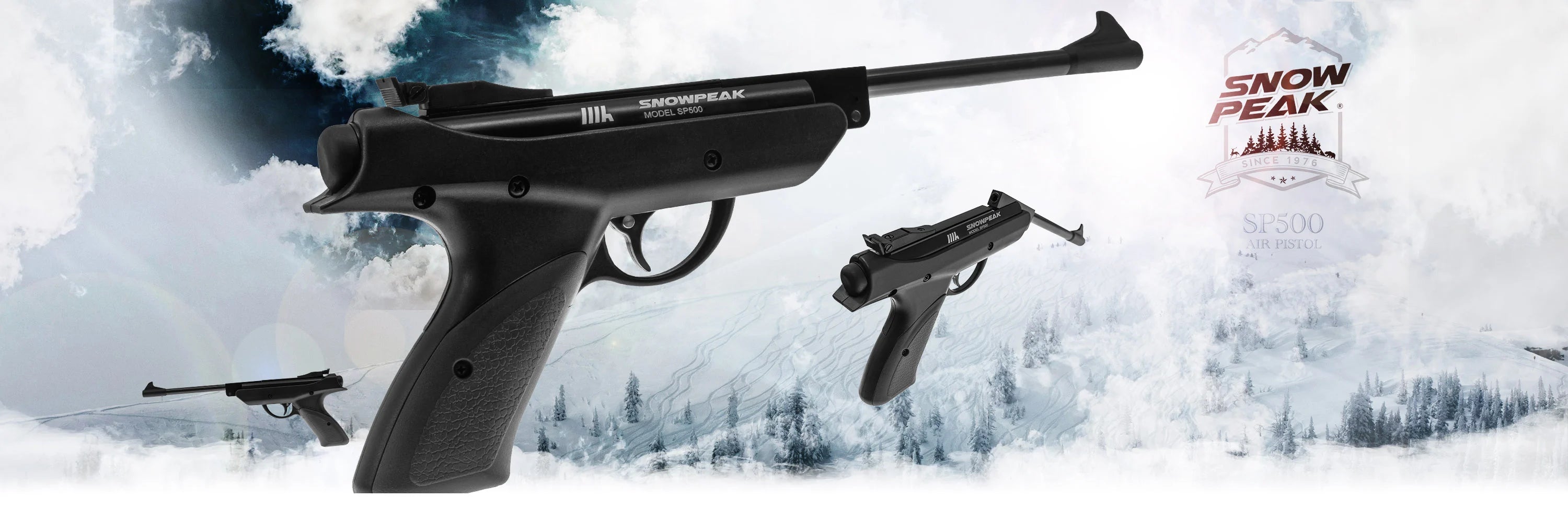 Pistola Luger 5.5 Mm Snowpeak Sp500 Negra